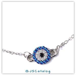 NEW High End CZ On Silver Plated Alloy Anklet